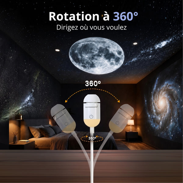 Projecteur Ciel Étoilé 3-en-1