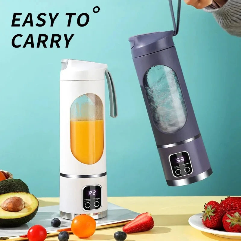 Mixeur de Fruits Portable 10 Lames avec une Capacité de 450ml