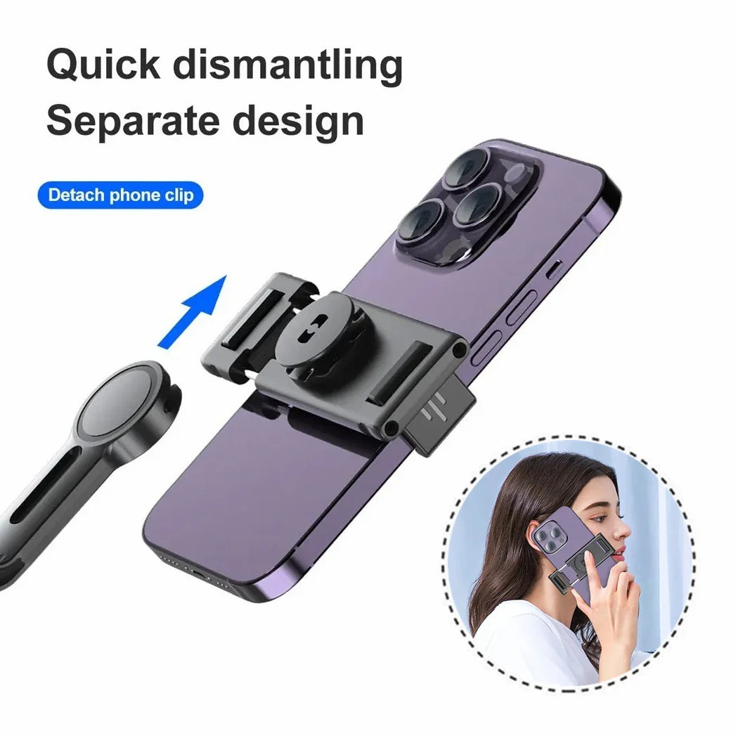 Porte-Téléphone Intelligent avec Suivi du Visage, Stabilisateur de Cardan avec Selfie Stick Tripod