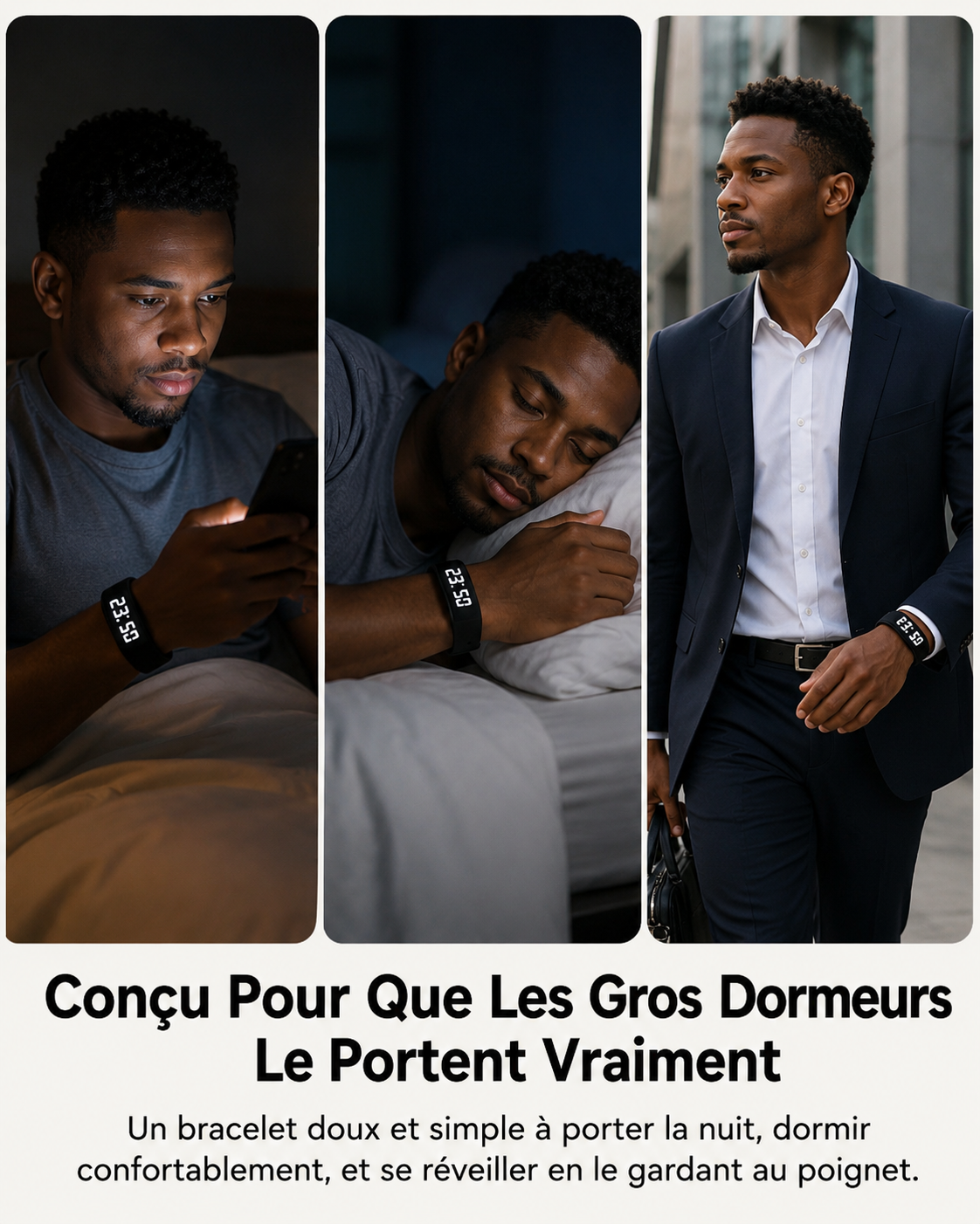 Bracelet Réveil Silencieux — Ne rate plus jamais ton alarme