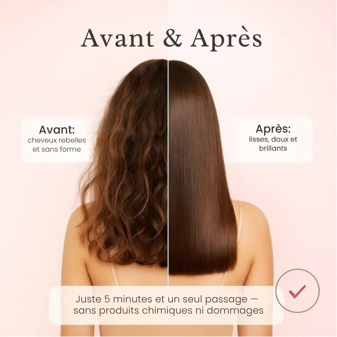 Brosse à cheveux sans effort