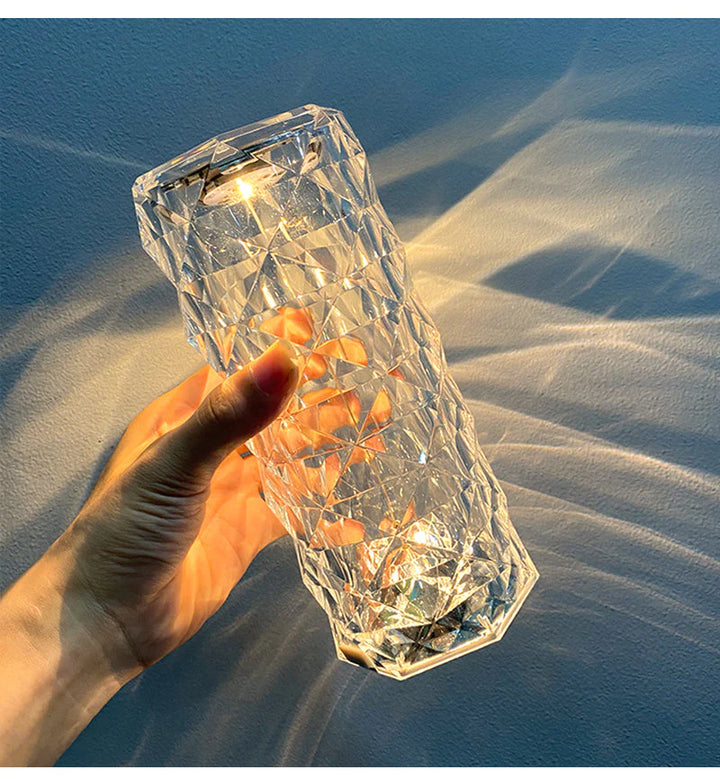 Lampe Cristal LED Tactile – Éclairez vos soirées avec élégance