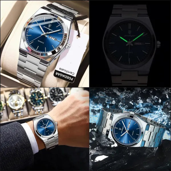 Montre en Acier Inoxydable Étanche – Élégance et Performance Réunies