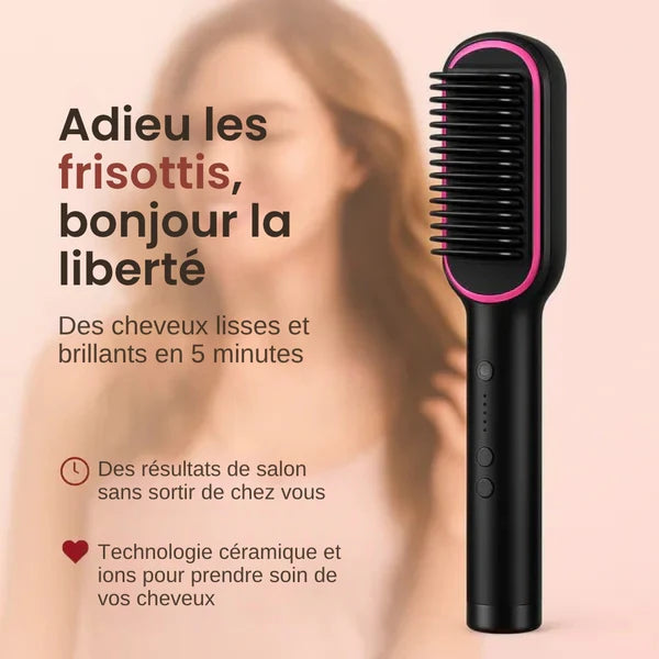 Brosse à cheveux sans effort