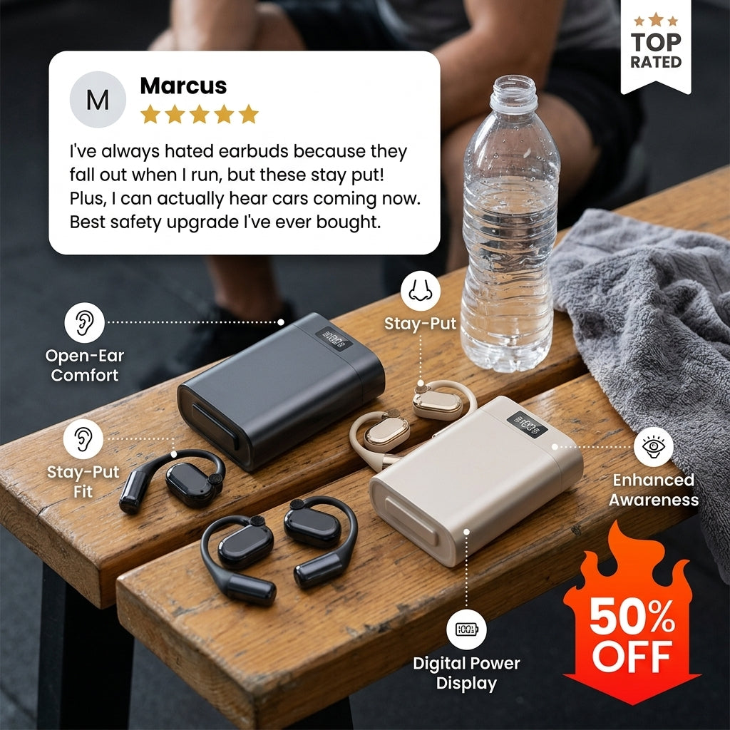 EchoFreePro: Casque avec étui power Bank